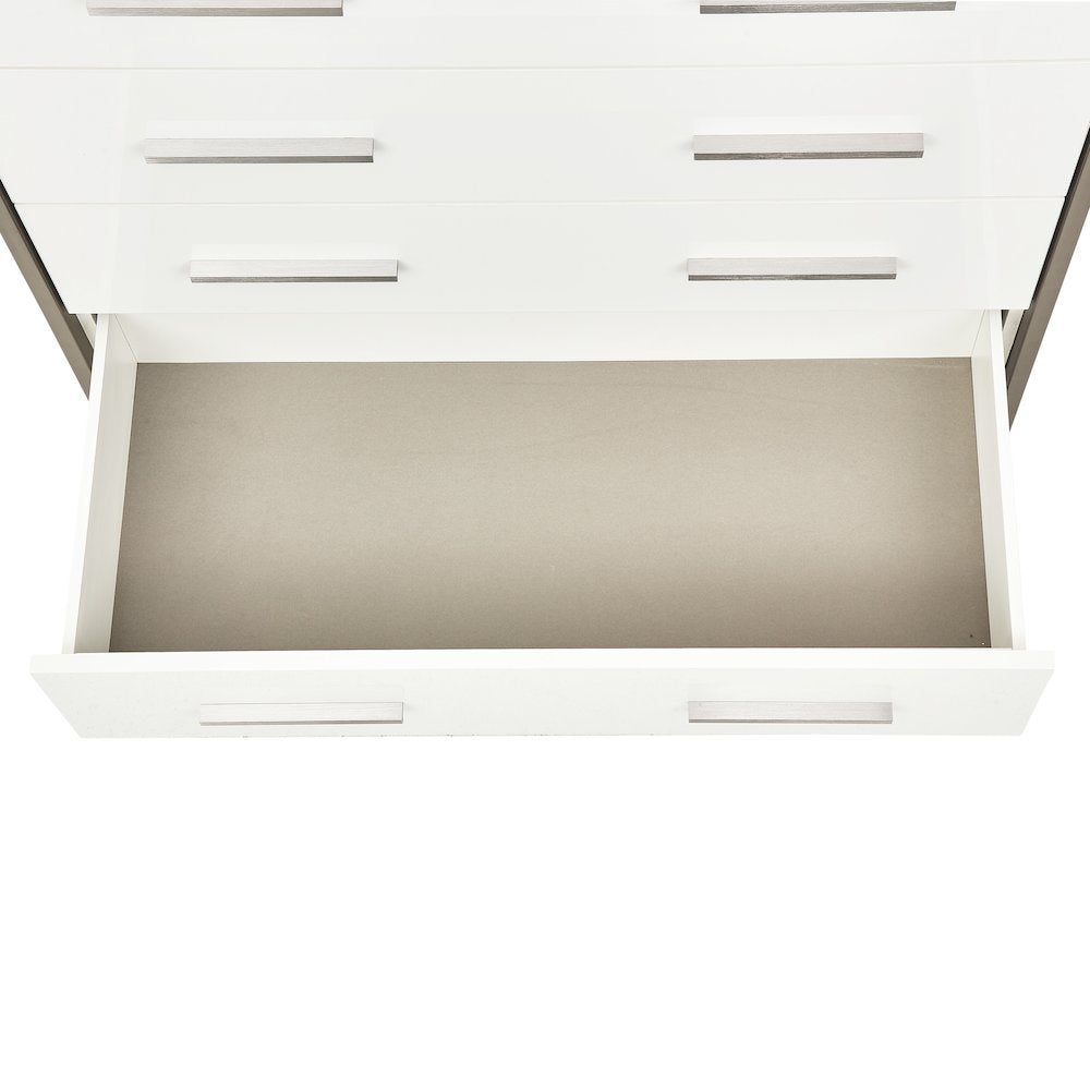 Marquee 7-Drawer Chest - Cloud White