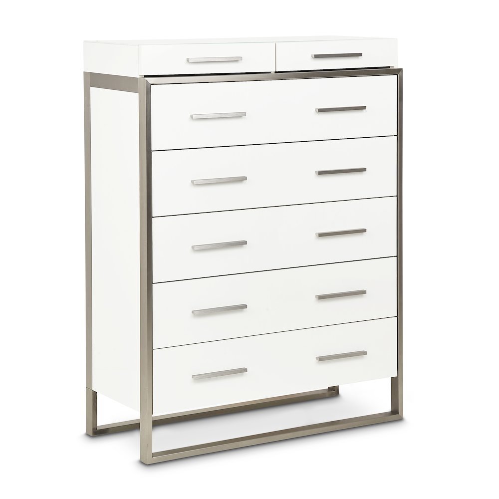 Marquee 7-Drawer Chest - Cloud White