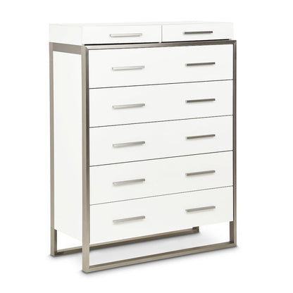 Marquee 7-Drawer Chest - Cloud White