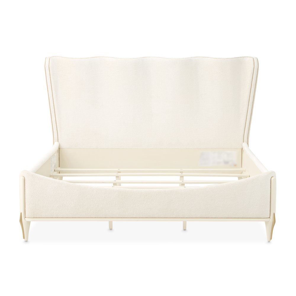 La Terrazza Queen Panel Bed - Creamy Pearl