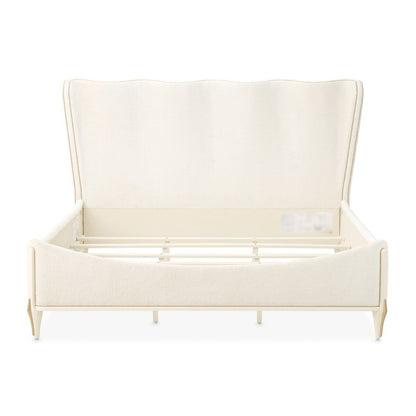 La Terrazza Queen Panel Bed - Creamy Pearl