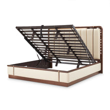 Mason Park King Lift Up Storage Bed - Umber