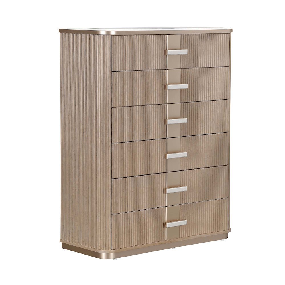 West Kensington Highboy Chest - Sea Salt Caramel