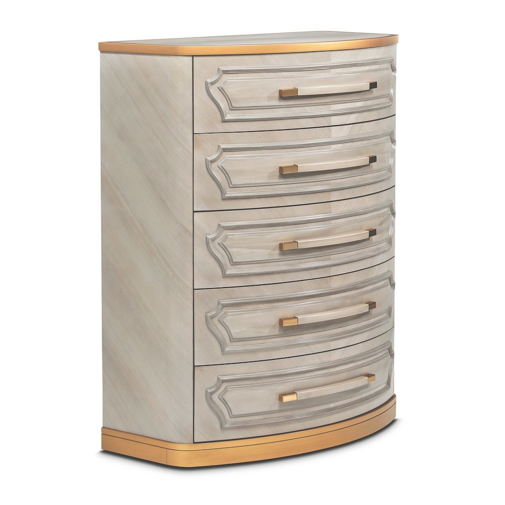 St. Charles 5-Drawer Highboy Chest - Dove Gray