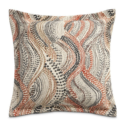 Sundance Wiley 21" Square Throw Pillow, Set of 2 - Gray/Spice