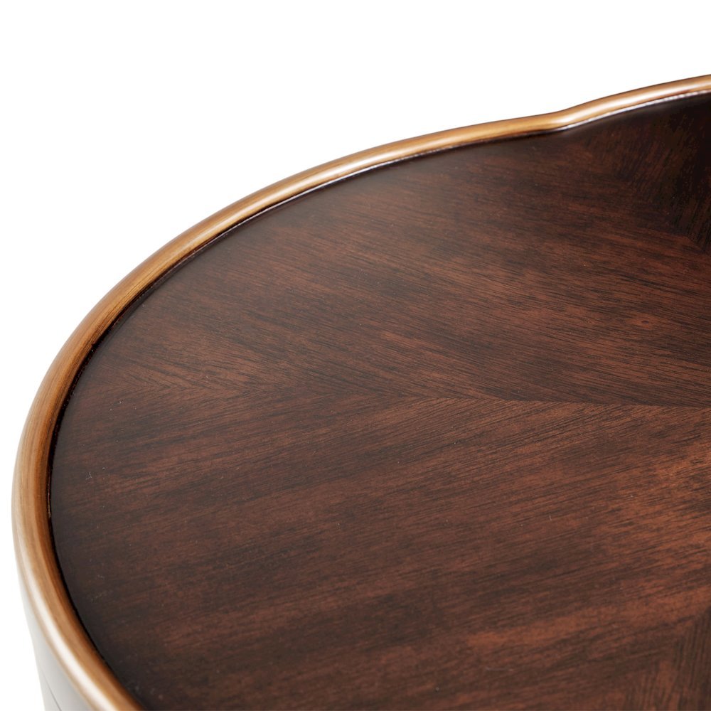 Camellia Field Chairside Table - Warm Pecan