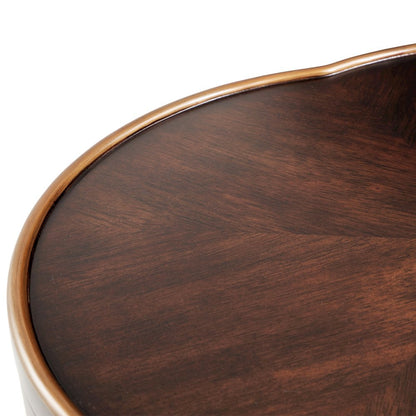 Camellia Field Chairside Table - Warm Pecan