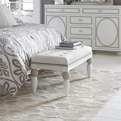 Sky Tower Bedside Bench - Cloud White