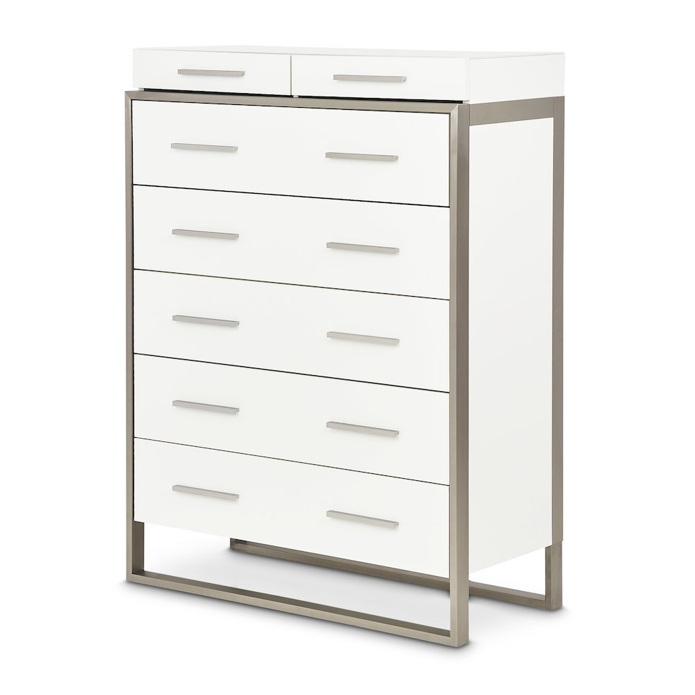 Marquee 7-Drawer Chest - Cloud White