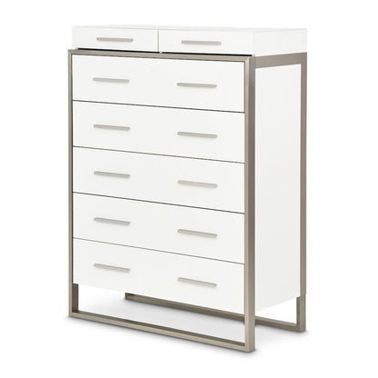 Marquee 7-Drawer Chest - Cloud White