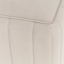 Amaryllis Velvet Accent Bench - Taupe/Chrome