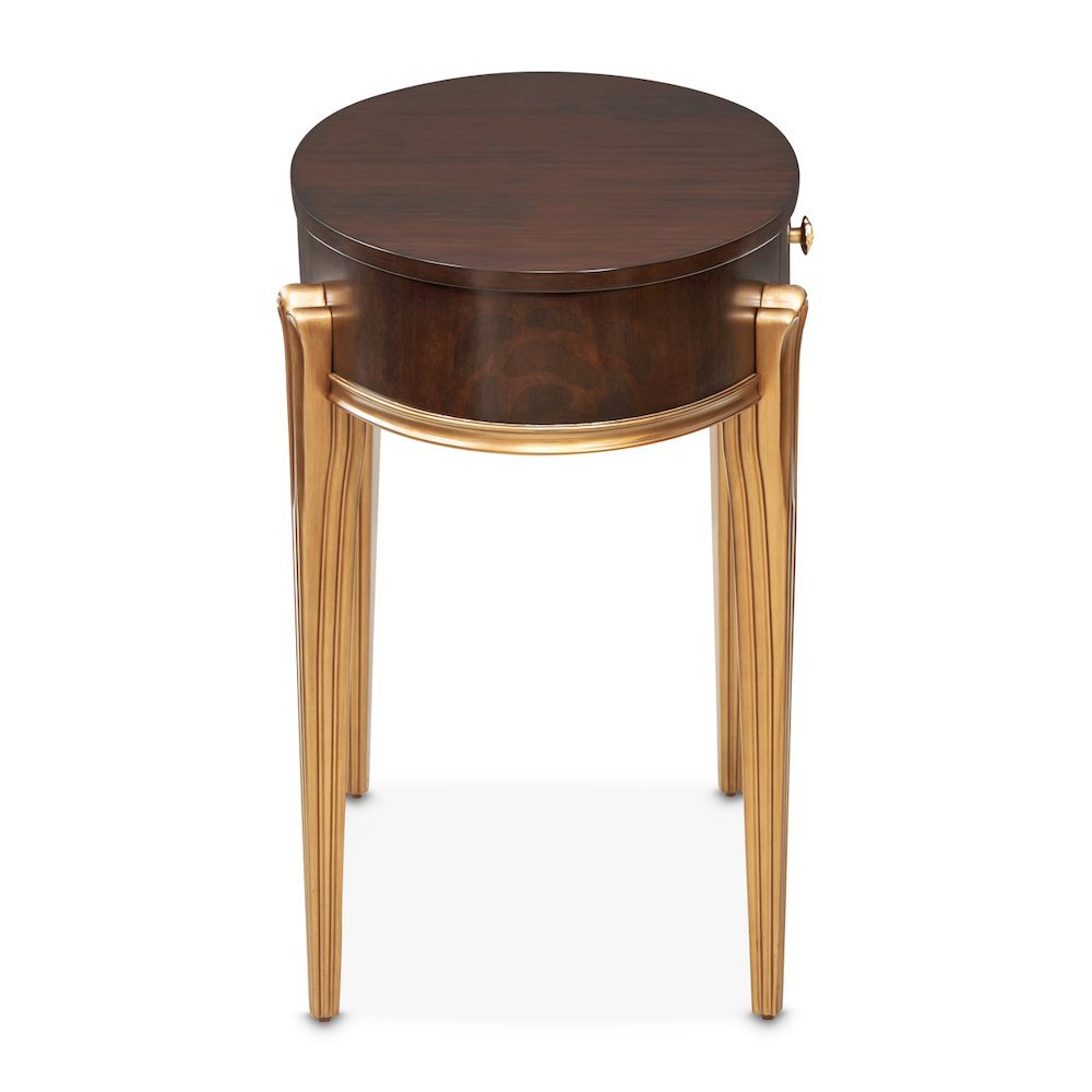 Camellia Field Vanity Desk - Warm Pecan