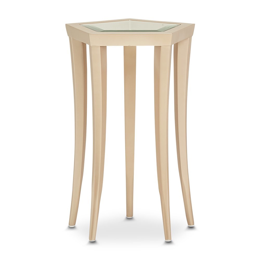 La Rachelle Chairside Table - Champagne