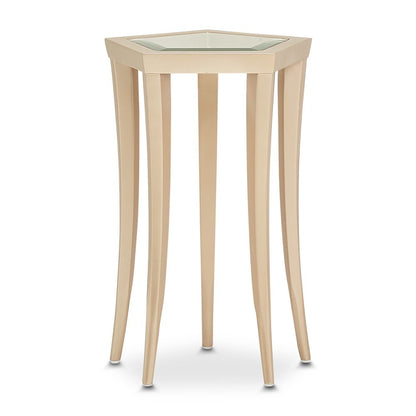 La Rachelle Chairside Table - Champagne