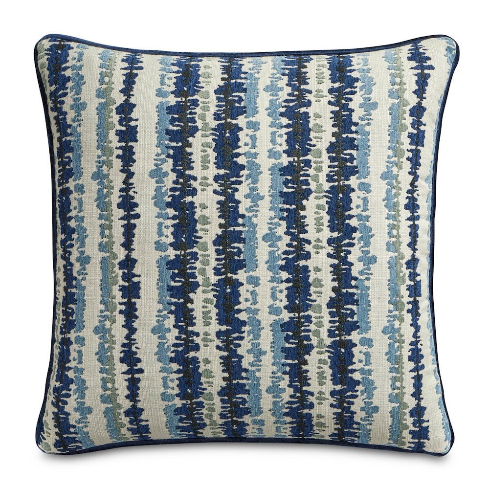 Blue My Mind Antigua 21" Square Pillow, Set of 2 - Navy