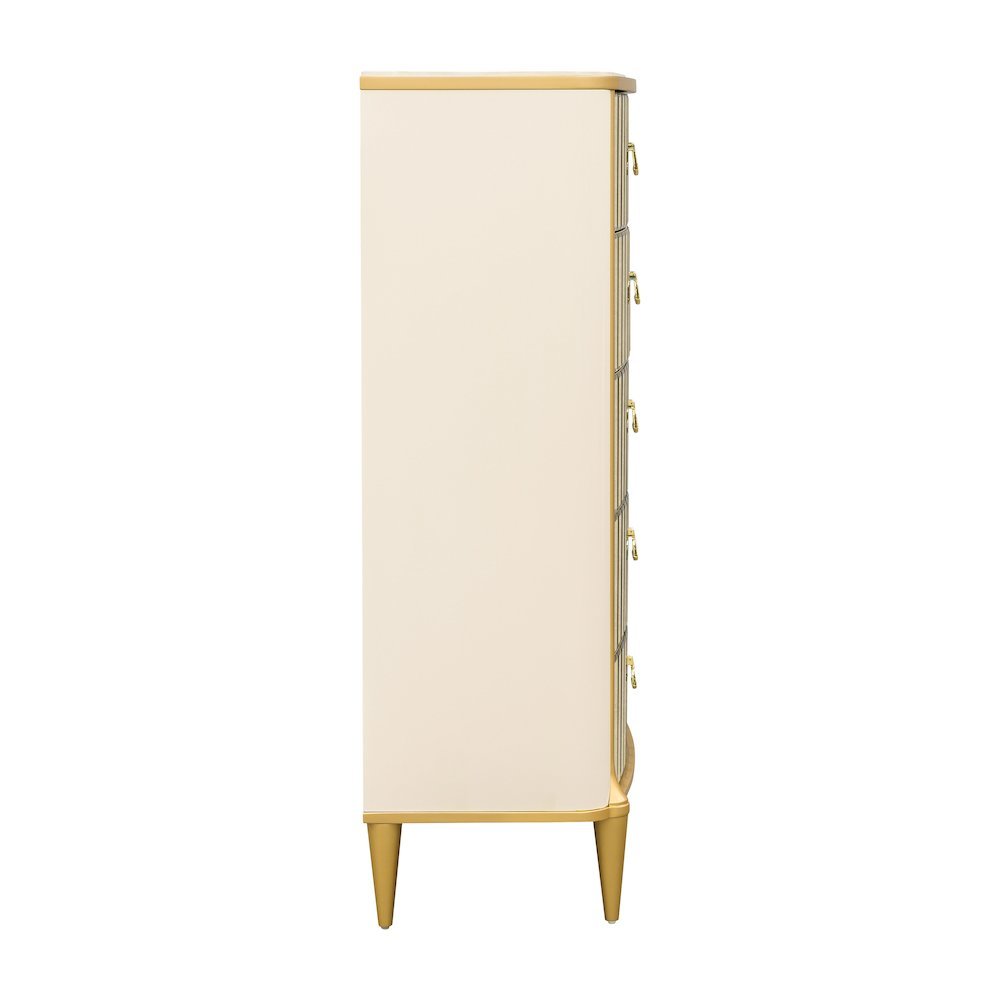 Scotts Square 5-Drawer Chest - Light Champagne