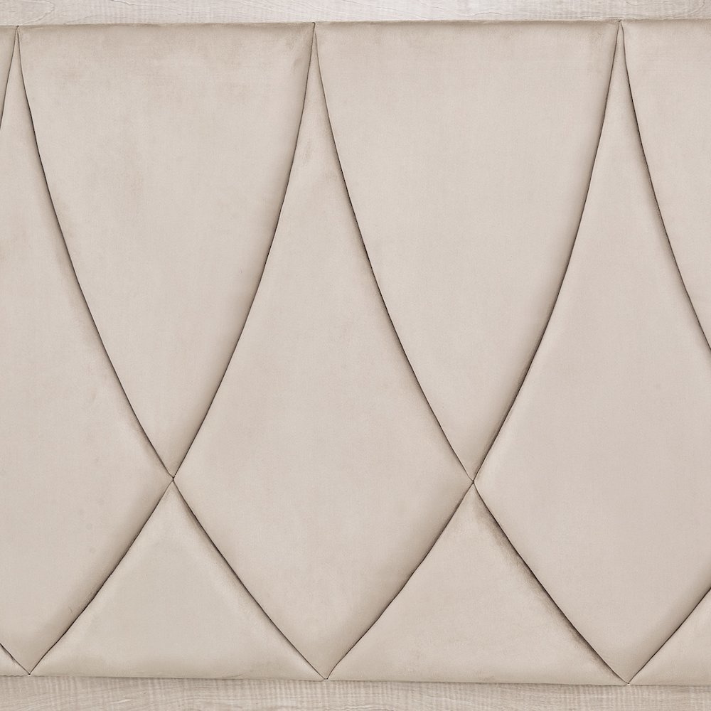 Marin Queen Panel Bed - Greige