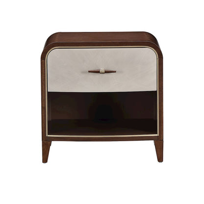 Houston 1-Drawer Nightstand - Walnut