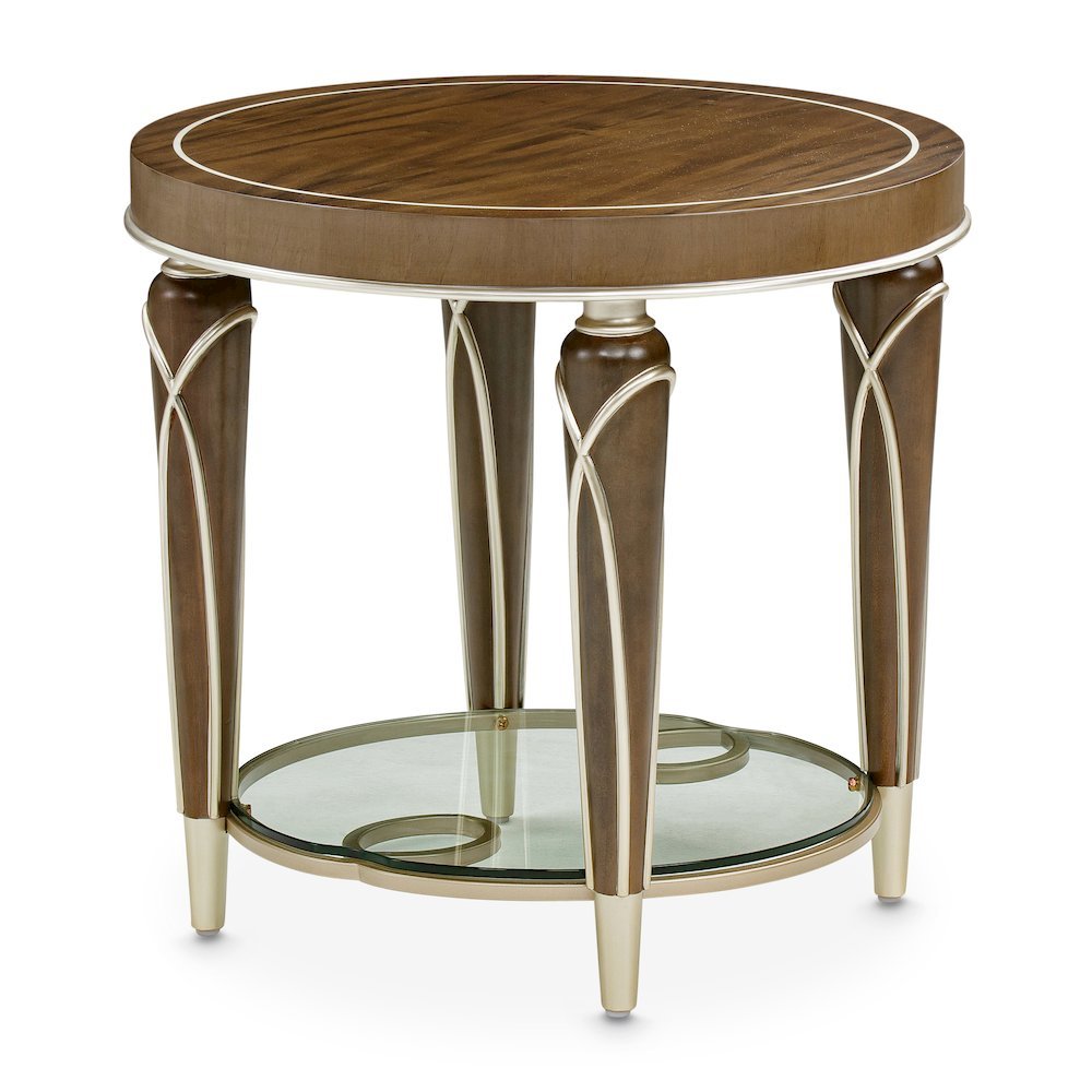 Villa Cherie End Table - Hazelnut