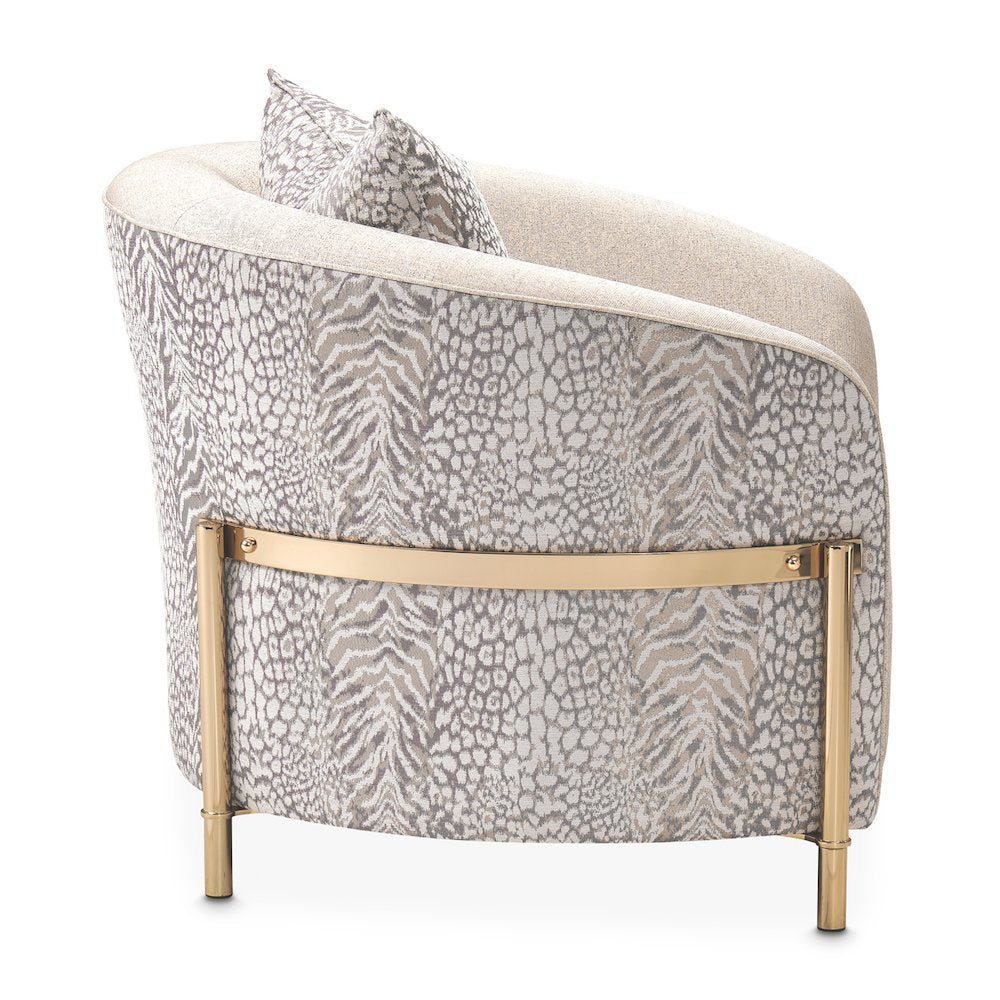 Gold Accent Chair, Comfy Reading Chair and Living Room Chair for Adults