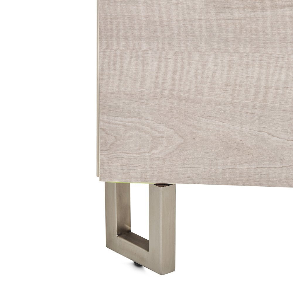 Marin Queen Panel Bed - Greige