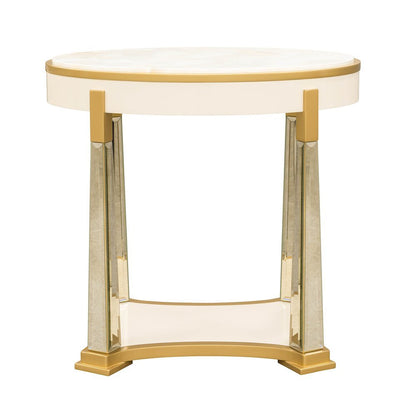 Scotts Square End Table - Light Champagne