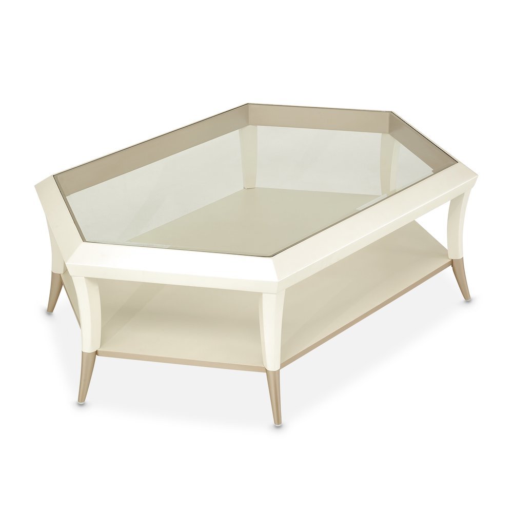 La Rachelle Hexagon Cocktail Table - Champagne