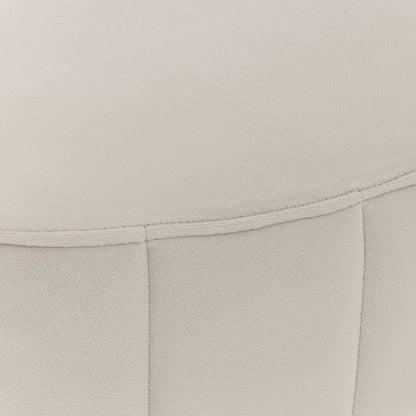 Orchid Velvet Accent Bench - Gray/Chrome