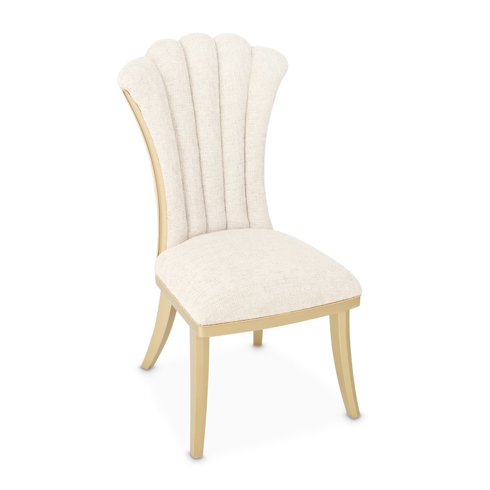 Fantosini Dining Side Chair, Set of 2 - Natural/Gold