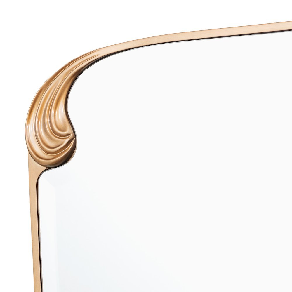 Camellia Field Dresser Mirror - Warm Pecan