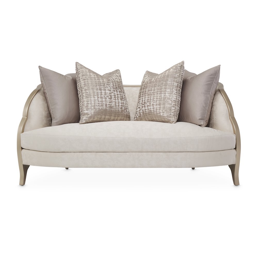 Malibu Crest Loveseat - Cloud White/Chardonnay