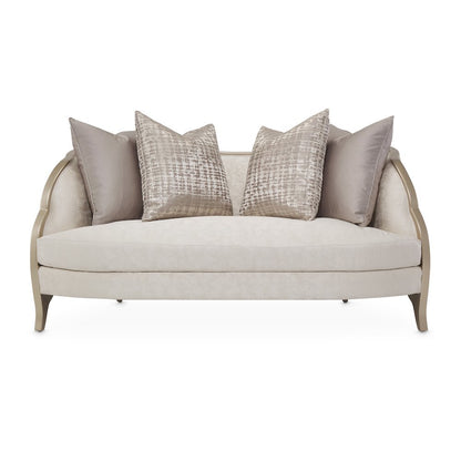 Malibu Crest Loveseat - Cloud White/Chardonnay