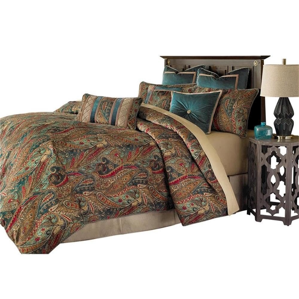 Seville 10-Piece King Comforter Set - Honey