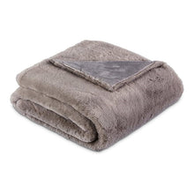 Hopps 54"x72"Faux-Fur Throw - Platinum