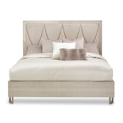 Marin Queen Panel Bed - Greige