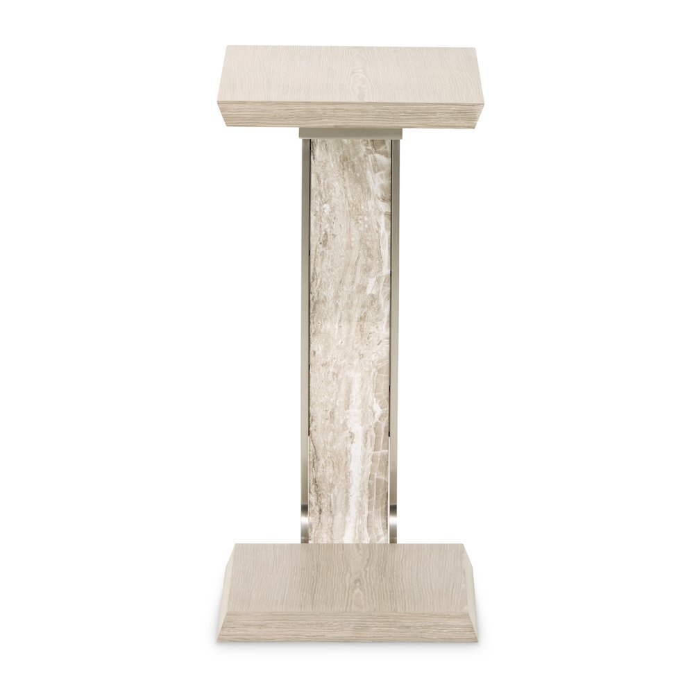 Lotus Bay C-Shaped Accent Table - Sand