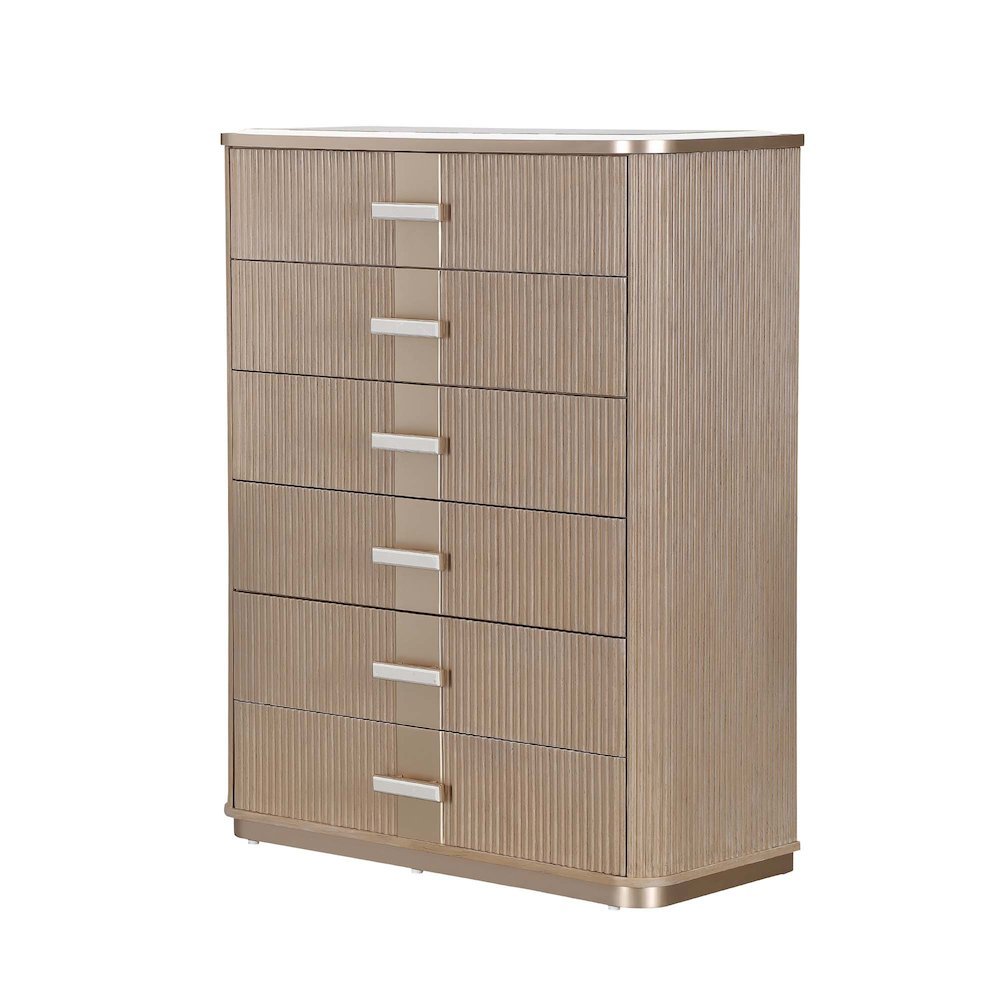 West Kensington Highboy Chest - Sea Salt Caramel