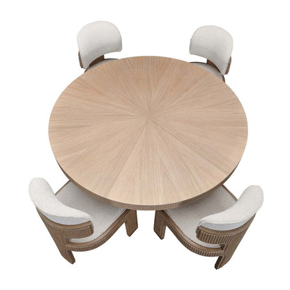 West Kensington Round Dining Table - Sea Salt Caramel