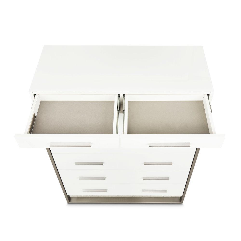 Marquee 7-Drawer Chest - Cloud White