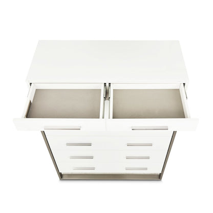 Marquee 7-Drawer Chest - Cloud White