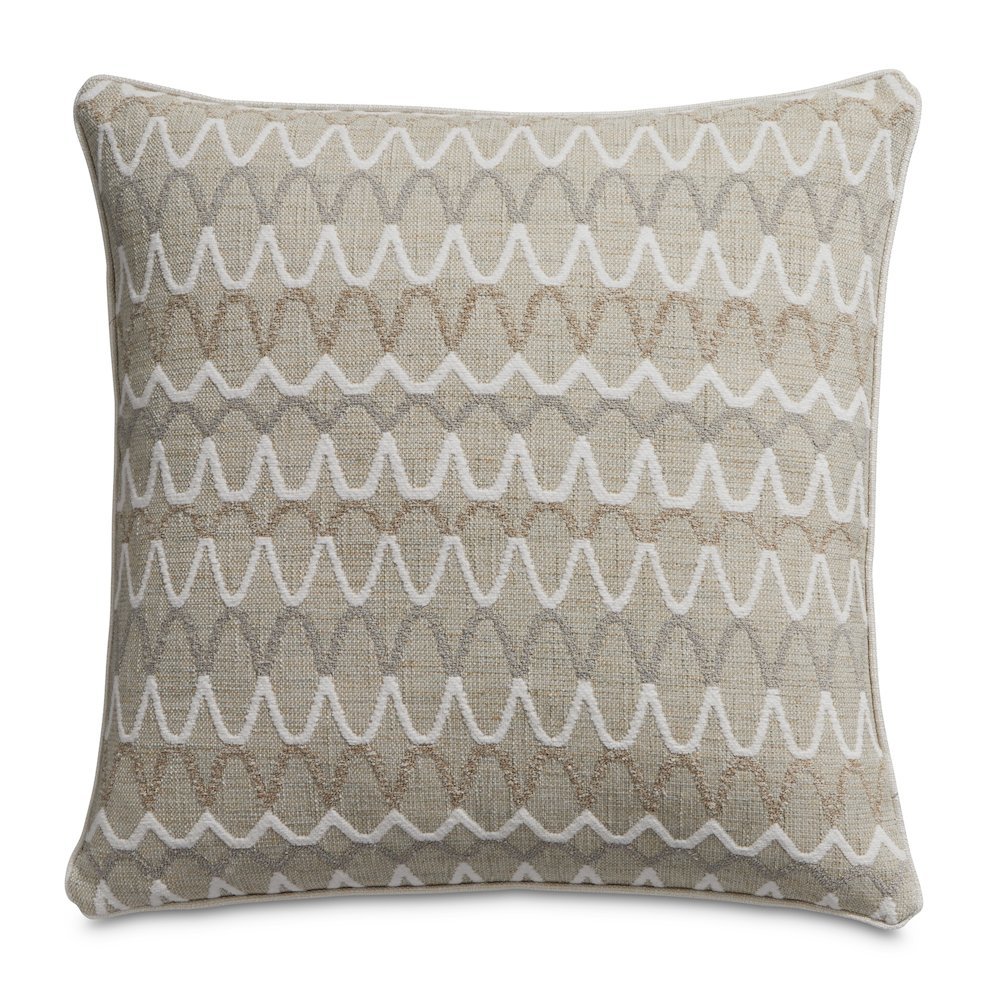 Moonbeam Whitney 19" Square Throw Pillow, Set of 2 - Natural