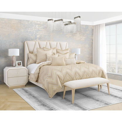 Infinity 9-Piece Queen Duvet Set - Gold