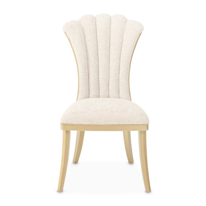 Fantosini Dining Side Chair, Set of 2 - Natural/Gold
