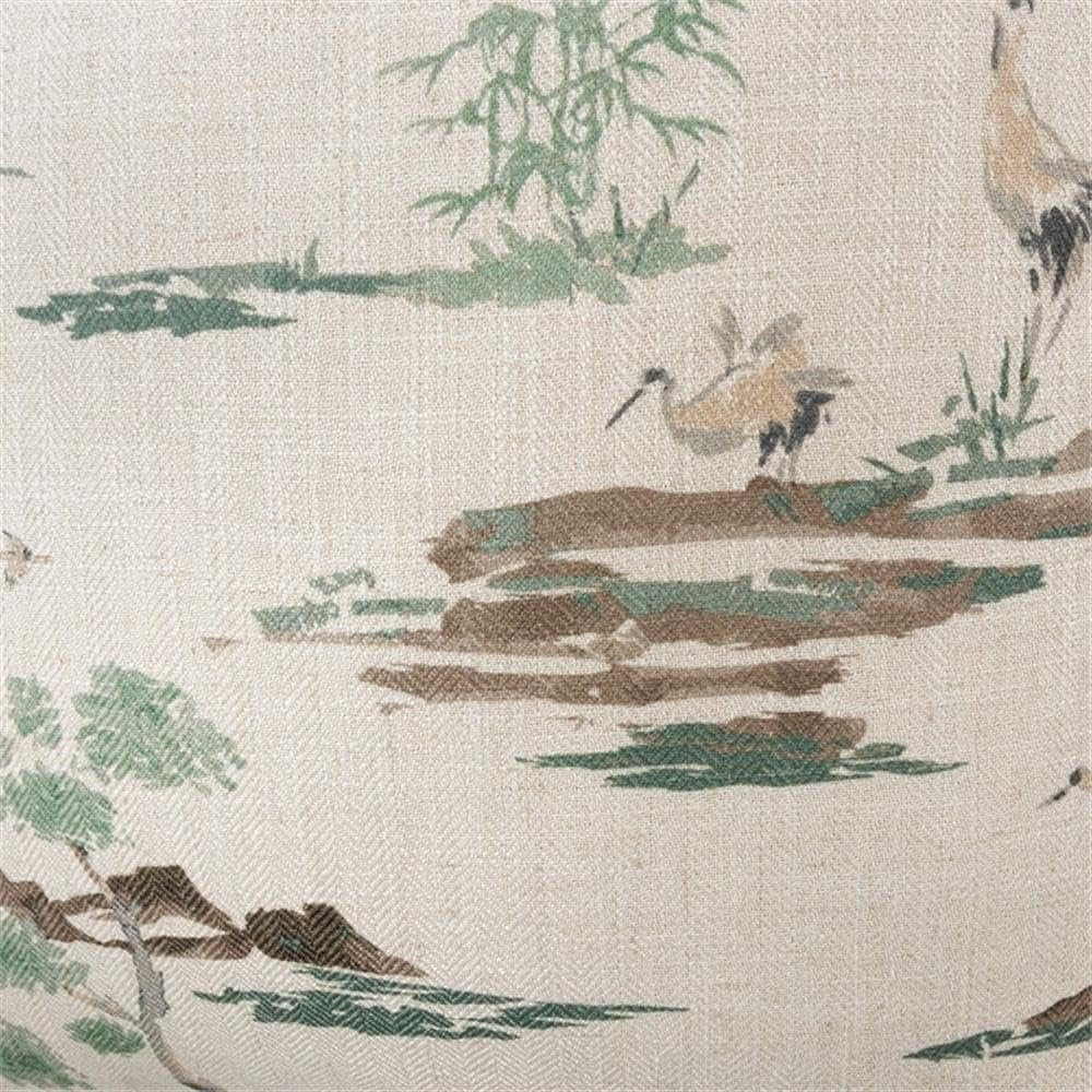 Eden Akari 22" Square Pillow, Set of 2 - Basil Green