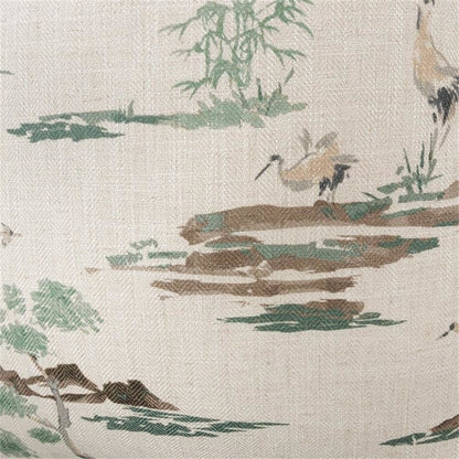 Eden Akari 22" Square Pillow, Set of 2 - Basil Green