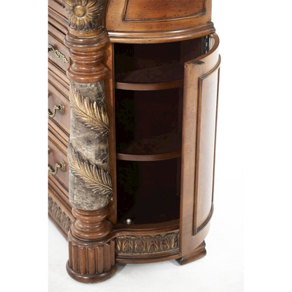 Villa Valencia Dresser with Mirror - Classic Chestnut
