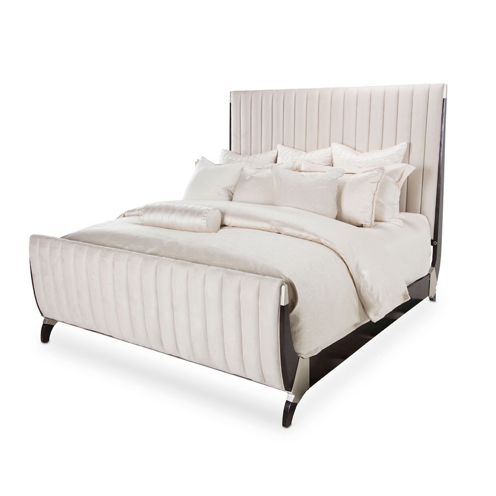 Paris Chic Eastern King Sleigh Bed - Espresso