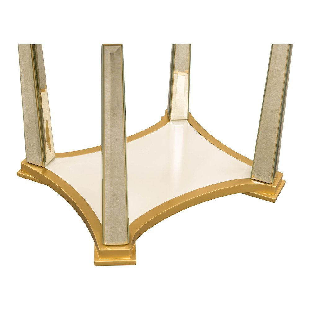 Scotts Square End Table - Light Champagne