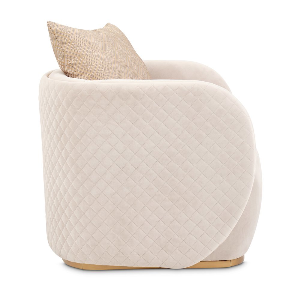 Ariana Accent Chair - Beige/Gold