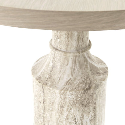 Lotus Bay 40" Round Gathering Table - Sand